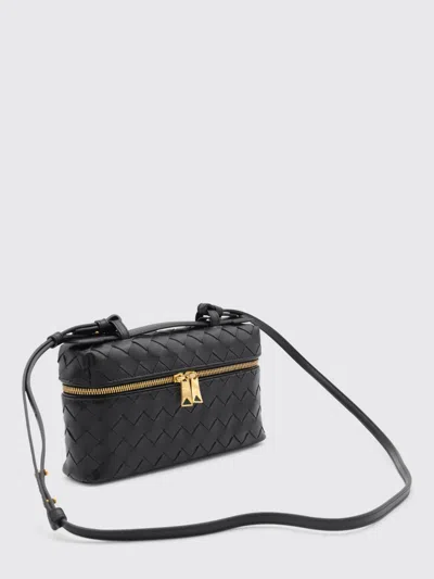 Bottega Veneta Womens Nocturnal-gold Bang Bang Intrecciato Leather Cross-body Bag In Black