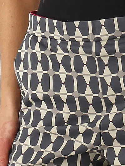 Maliparmi Geometric-pattern Trousers In Gray