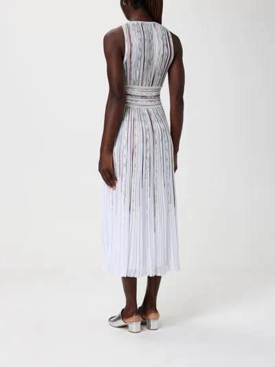 Missoni Striped Knit Midi Dress Empire Waist In Multi