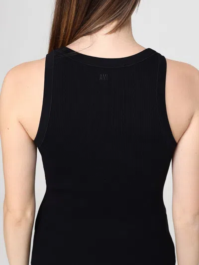 Ami Alexandre Mattiussi Ami Paris Women Ami De Couer Cotton Tank Top In Black