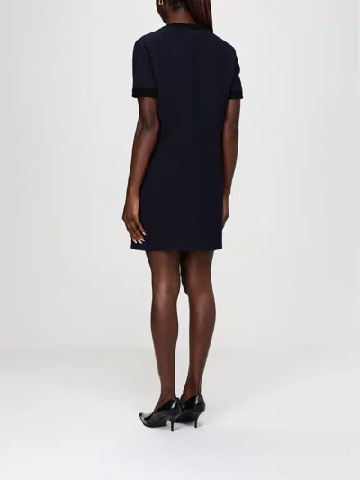 Gucci Buttoned Mini Dress In Blue