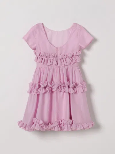 Monnalisa Kids' Ruffled Dress In Pink