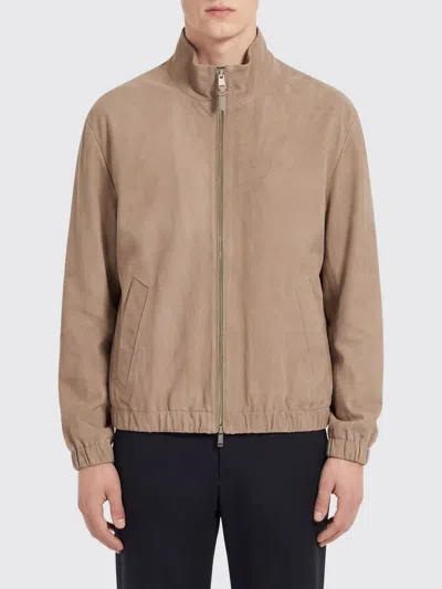 Hugo Boss Blazer Jacket Elasticated Cuffs Hem Pockets In Neutral