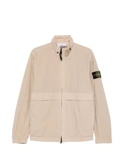 Stone Patch-pocket Jacket In Neutral