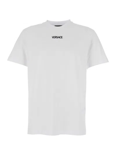 Versace T-shirt With Logo In White
