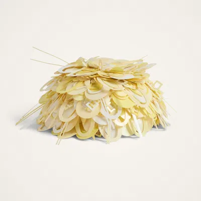 La Doublej Paillette Hat In Pattern