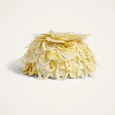 La Doublej Paillette Hat In Pattern