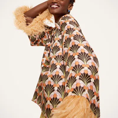 La Doublej Make An Exit Top In Brown