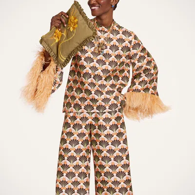 La Doublej Make An Exit Top In Brown