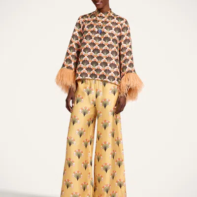 La Doublej Make An Exit Top In Brown