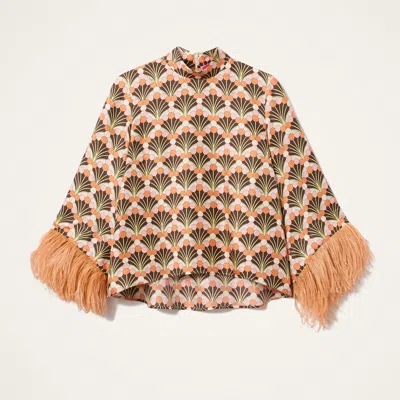 La Doublej Make An Exit Top In Brown