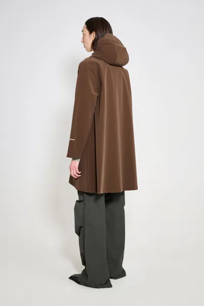 Stutterheim Mosebacke Patch Raincoat In Brown