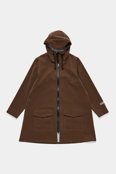 Stutterheim Mosebacke Patch Raincoat In Brown