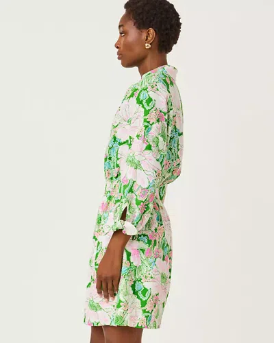 Lilly Pulitzer Abralynn Linen Shirtdress In Green