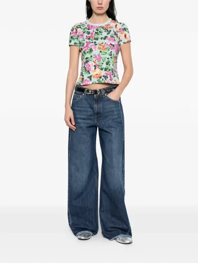 Kenzo Floral T-shirt In Multi