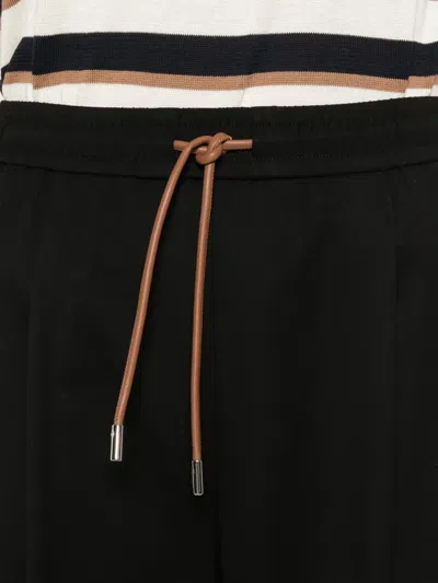 Herno Drawstring Trousers In Black