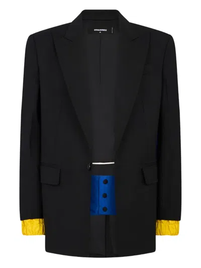 Dsquared2 Long-sleeves Blazer In Blue