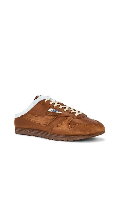 Autry Windspin Mule Sneaker In Brown