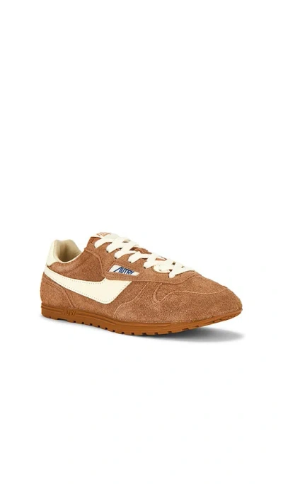 Autry Windspin Low Sneaker In Brown