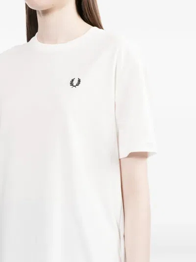 Fred Perry Crew Neck T-shirt In White