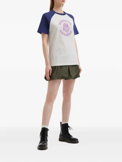 Fingercroxx Front-graphic T-shirt In Gray