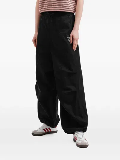 Fingercroxx Drawstring Trousers In Black