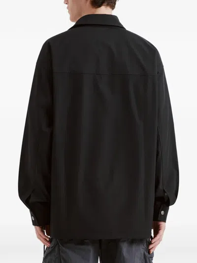 Izzue Tie-details Patch-pocket Jacket In Black