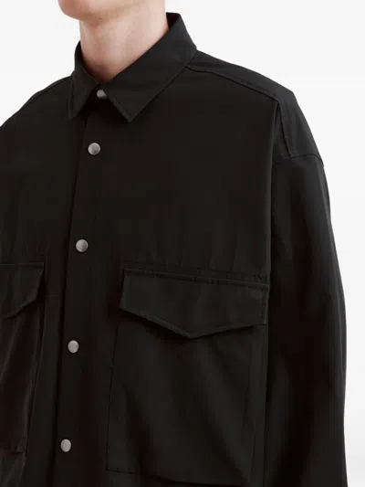 Izzue Tie-details Patch-pocket Jacket In Black