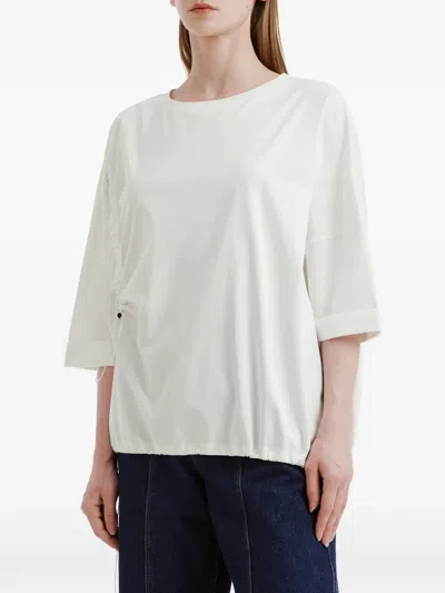 Izzue Drawstring-detail T-shirt In Black