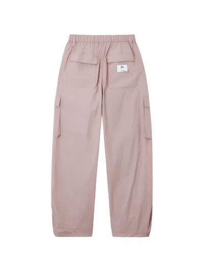 Izzue Cargo Drawstring Trousers In Pink