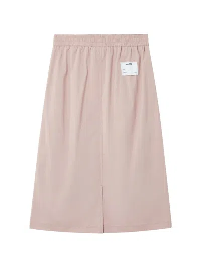 Izzue Drawstring Ruched Skirt In Pink