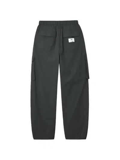 Izzue Drawstring Cargo Trousers In Black