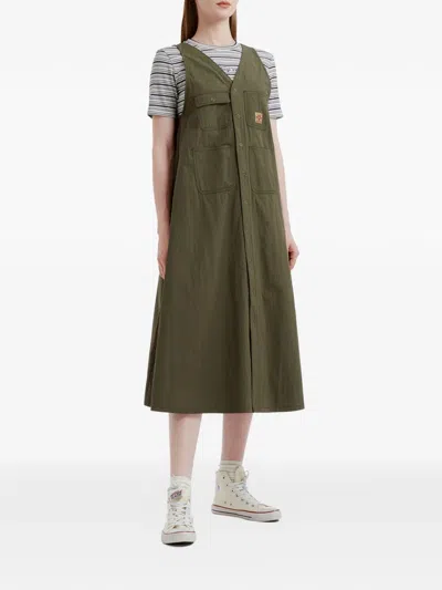 Fingercroxx Striped-pattern T-shirt In Gray