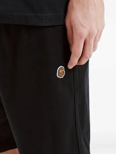 Fingercroxx Drawstring Shorts In Black