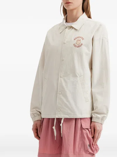 Fingercroxx Graphic Drawstring Jacket In Neutral