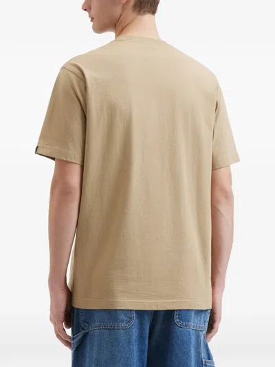 Fingercroxx Logo-print T-shirt In Neutral