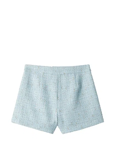 B+ab Textured Shorts In Blue