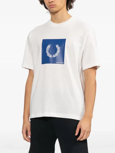 Fred Perry Logo-print T-shirt In White