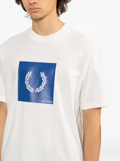 Fred Perry Logo-print T-shirt In White
