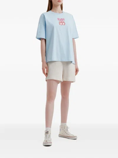 Fingercroxx Printed T-shirt In Blue