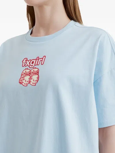 Fingercroxx Printed T-shirt In Blue