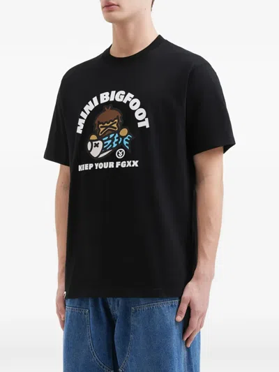 Fingercroxx Printed T-shirt In Blue