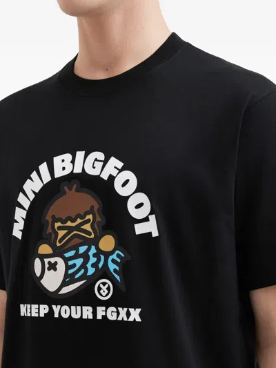 Fingercroxx Printed T-shirt In Blue