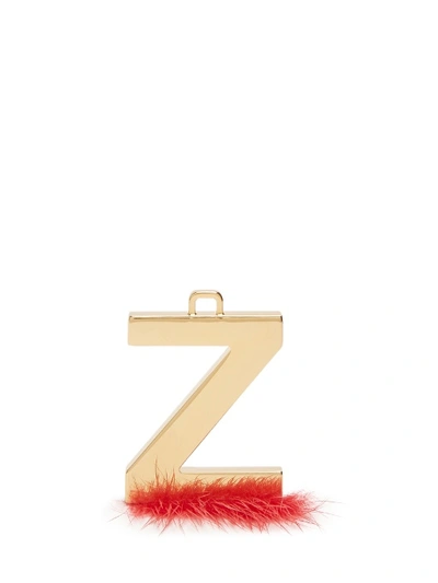Fendi Abclick Letter Z Mink Charm For Handbag, Multi