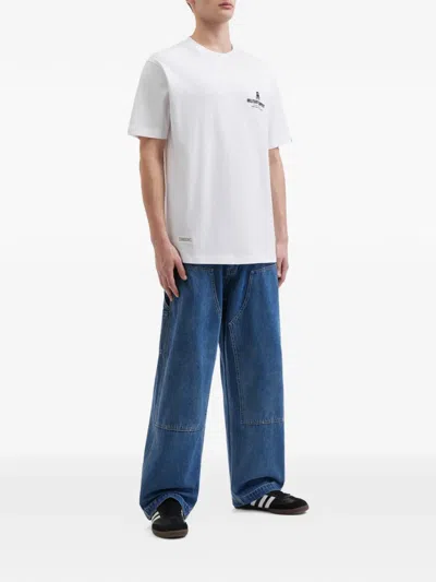 Fingercroxx Logo-print T-shirt In White
