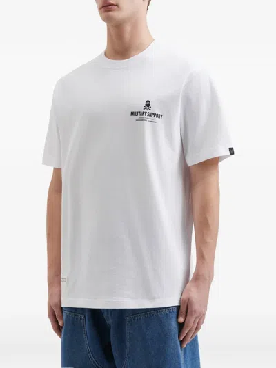 Fingercroxx Logo-print T-shirt In White