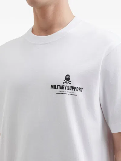 Fingercroxx Logo-print T-shirt In White