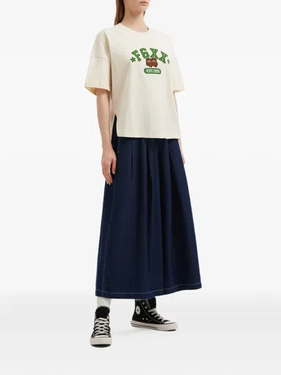 Fingercroxx Printed T-shirt In White