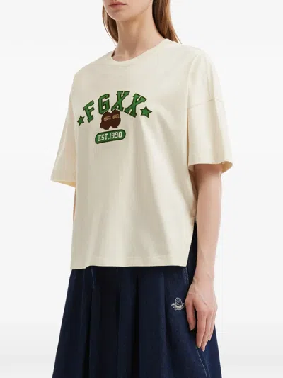Fingercroxx Printed T-shirt In White