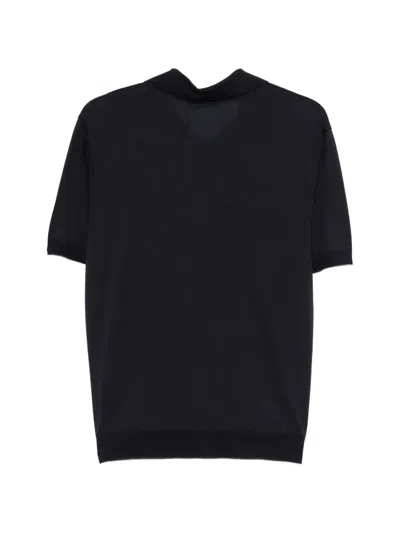 Altea Button T-shirt In Black